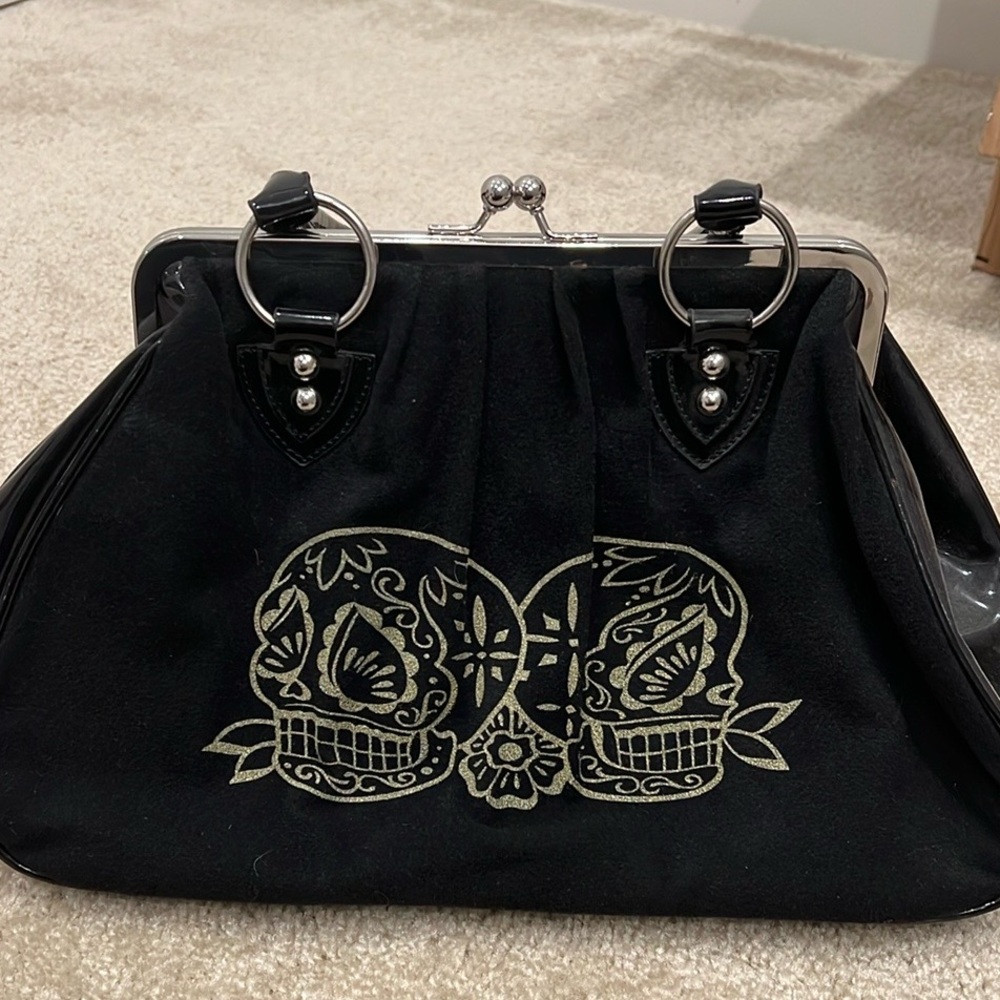 Vintage Style Skull Purse